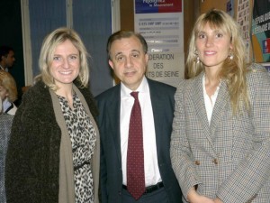 Photo de Valérie Rosso-Debord, Aurélie Taquillain et Roger Karoutchi